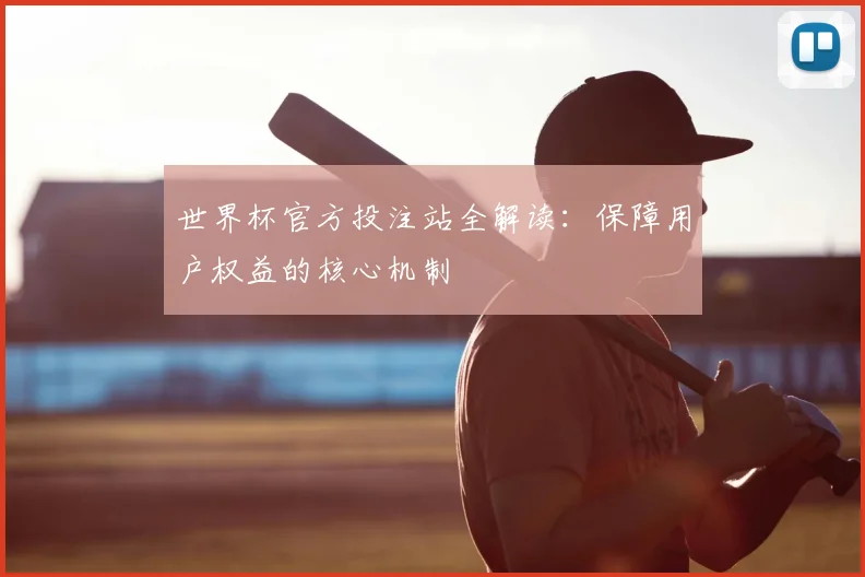 世界杯官方投注站全解读：保障用户权益的核心机制